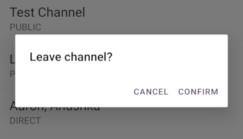 Screenshot: Leave channel partial